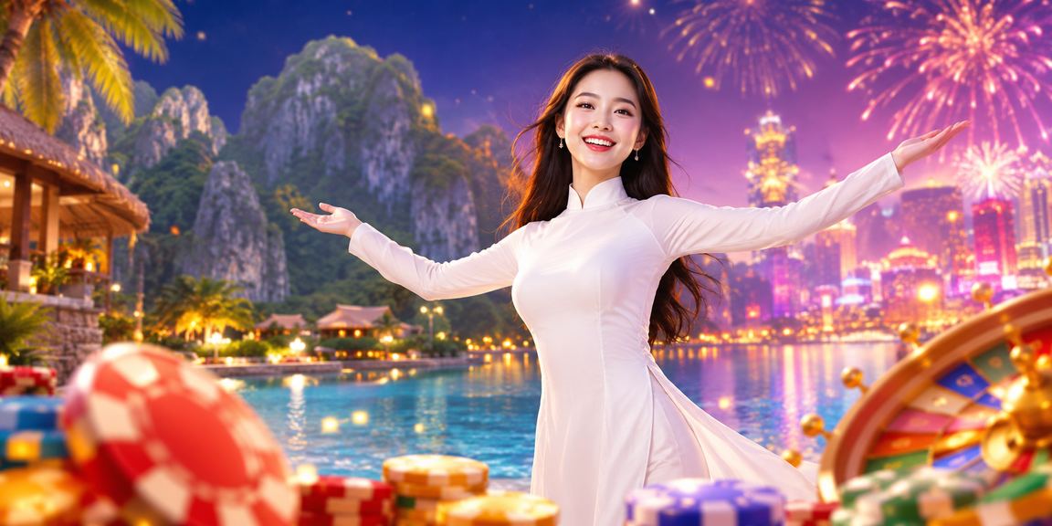 Người phụ nữ mặc áo dài xem ứng dụng casino và phân tích kèo tại Ninh Bình